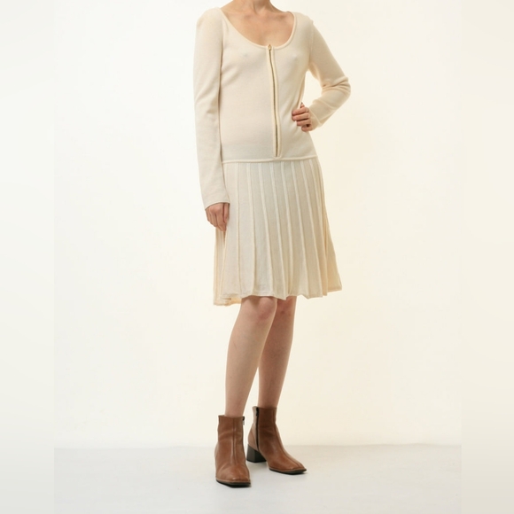 Like New Luisa Spagnoli 100% wool dress Sz S - Picture 2 of 13